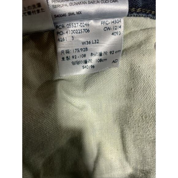 Levis 527 Jeans Mens Tag 36x32 Actual 36x32 Blue Bootcut Western Y2K Ranch - Picture 7 of 14
